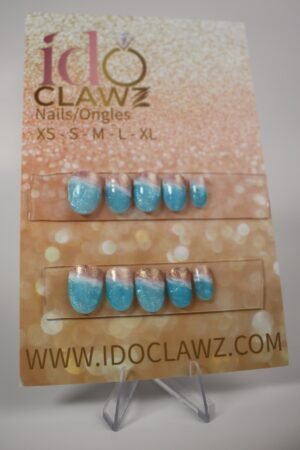 Beach Cat Eye Press On Nails