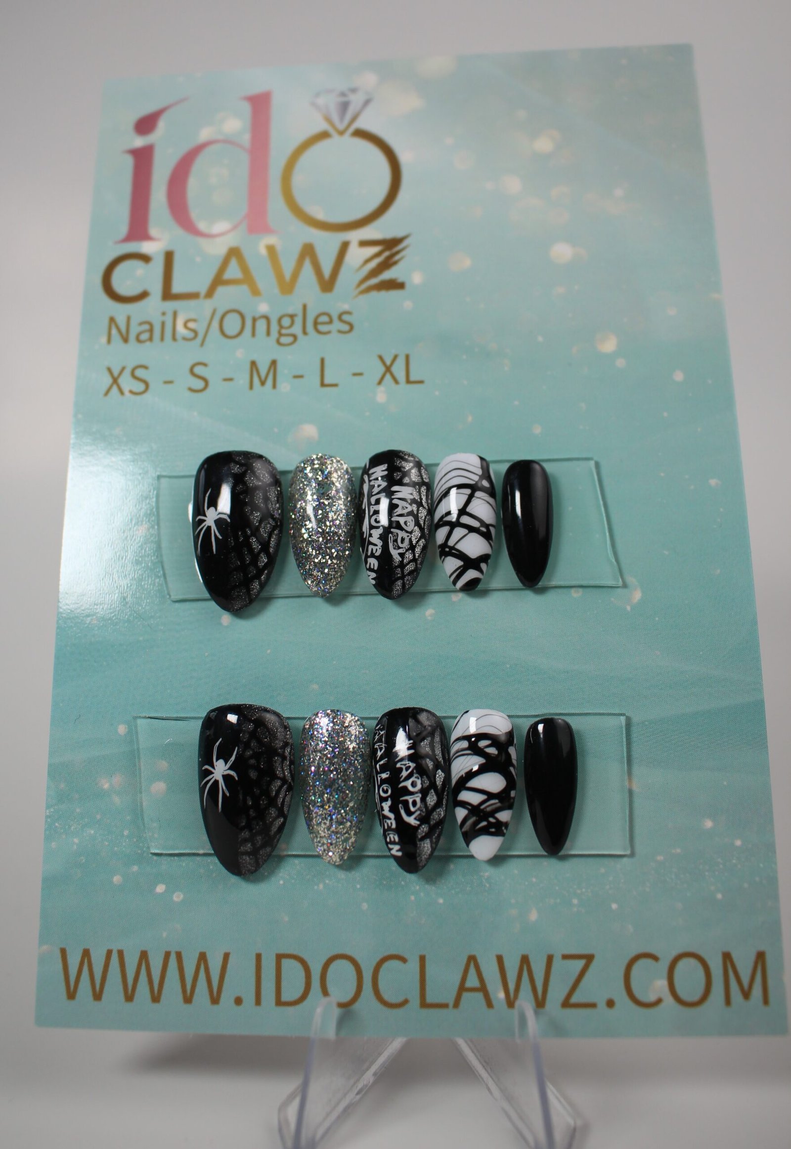Halloween Spider Web Press On Nails
