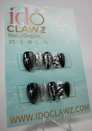 Halloween Spider Web Press On Nails