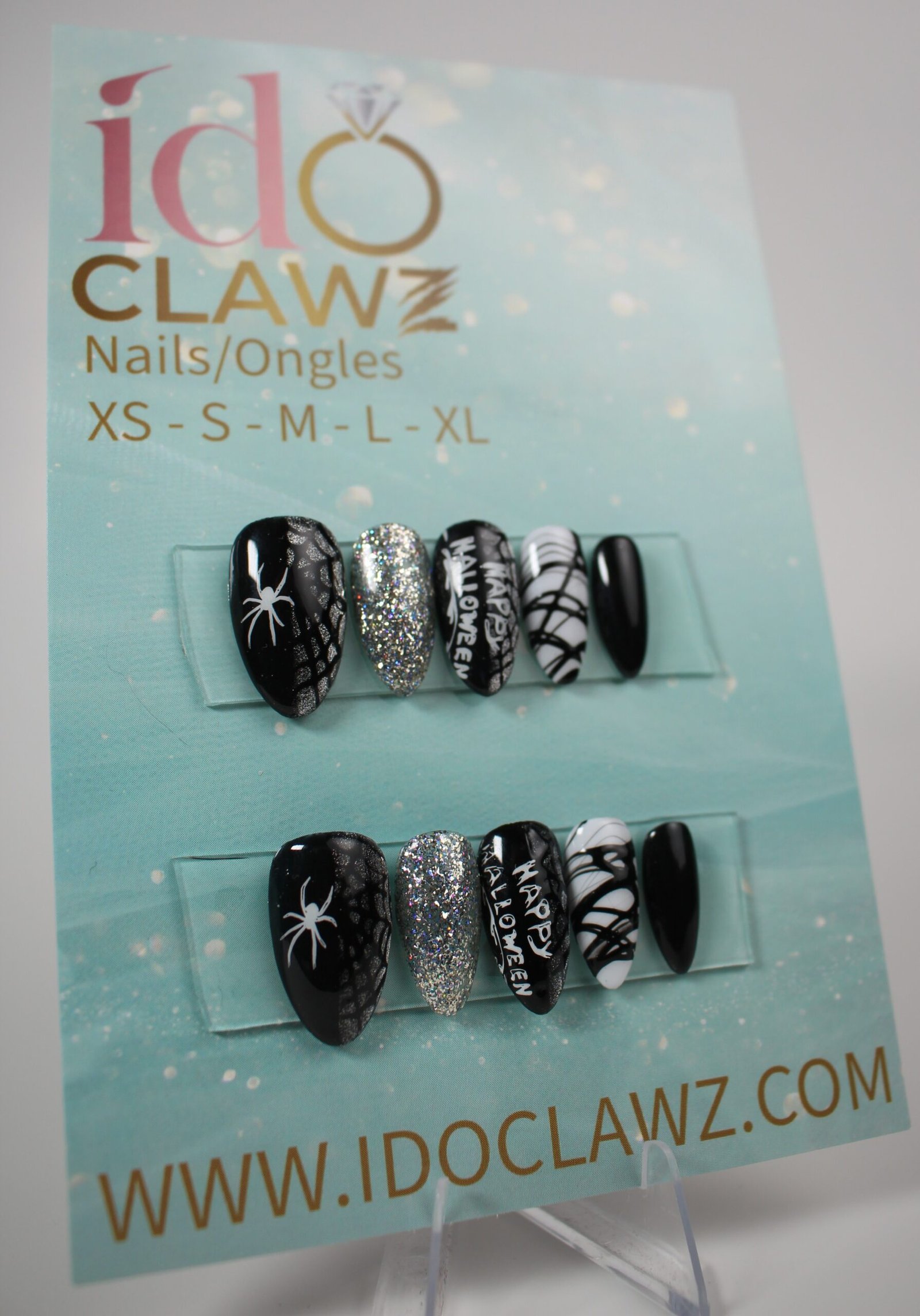Halloween Spider Web Press On Nails