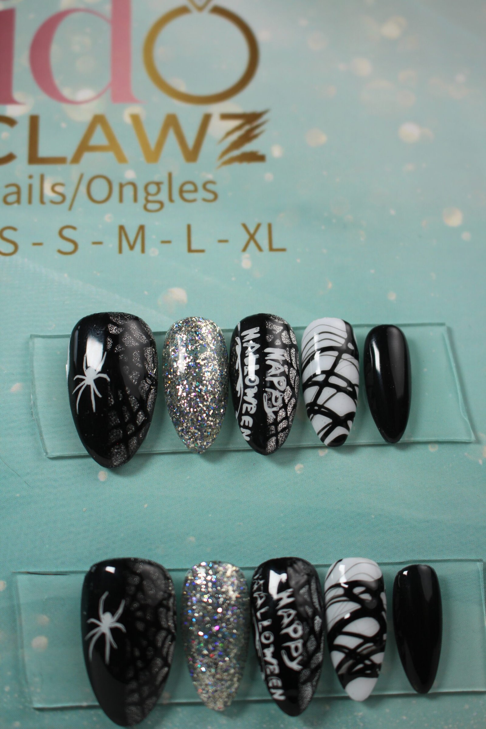 Halloween Spider Web Press On Nails