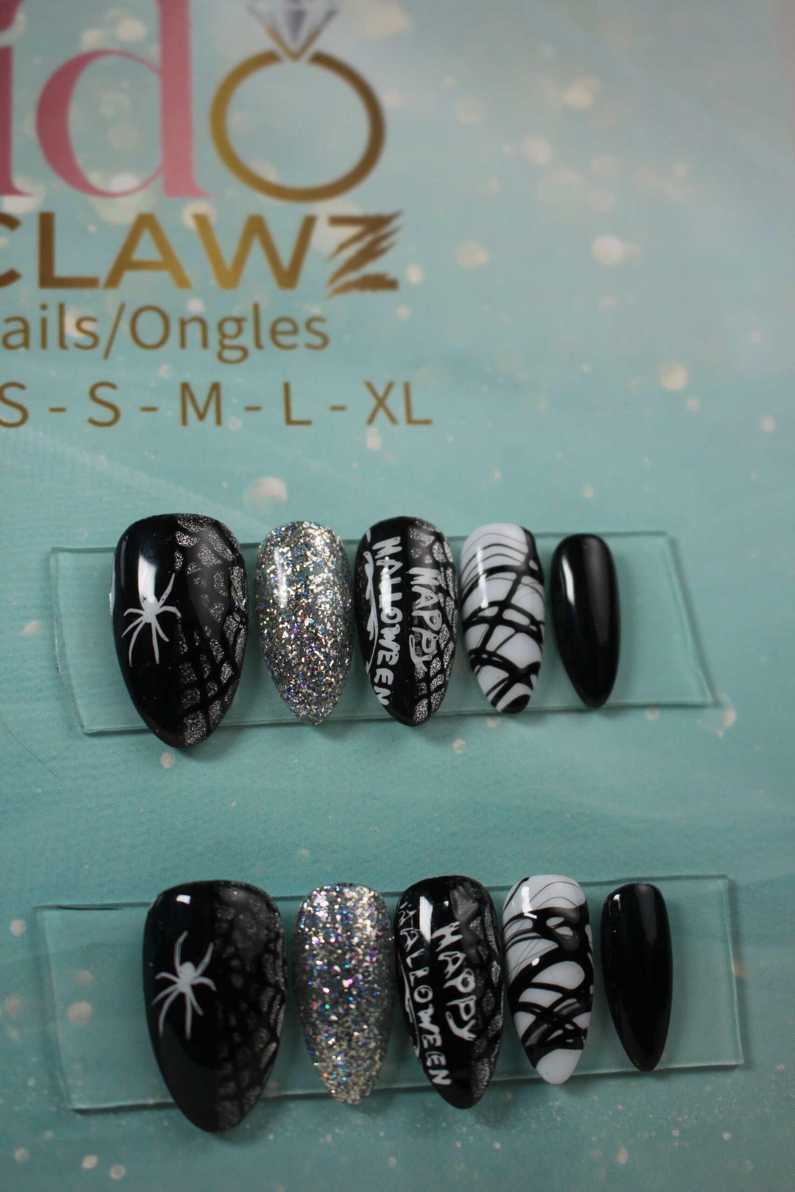 Halloween Spider Web Press On Nails