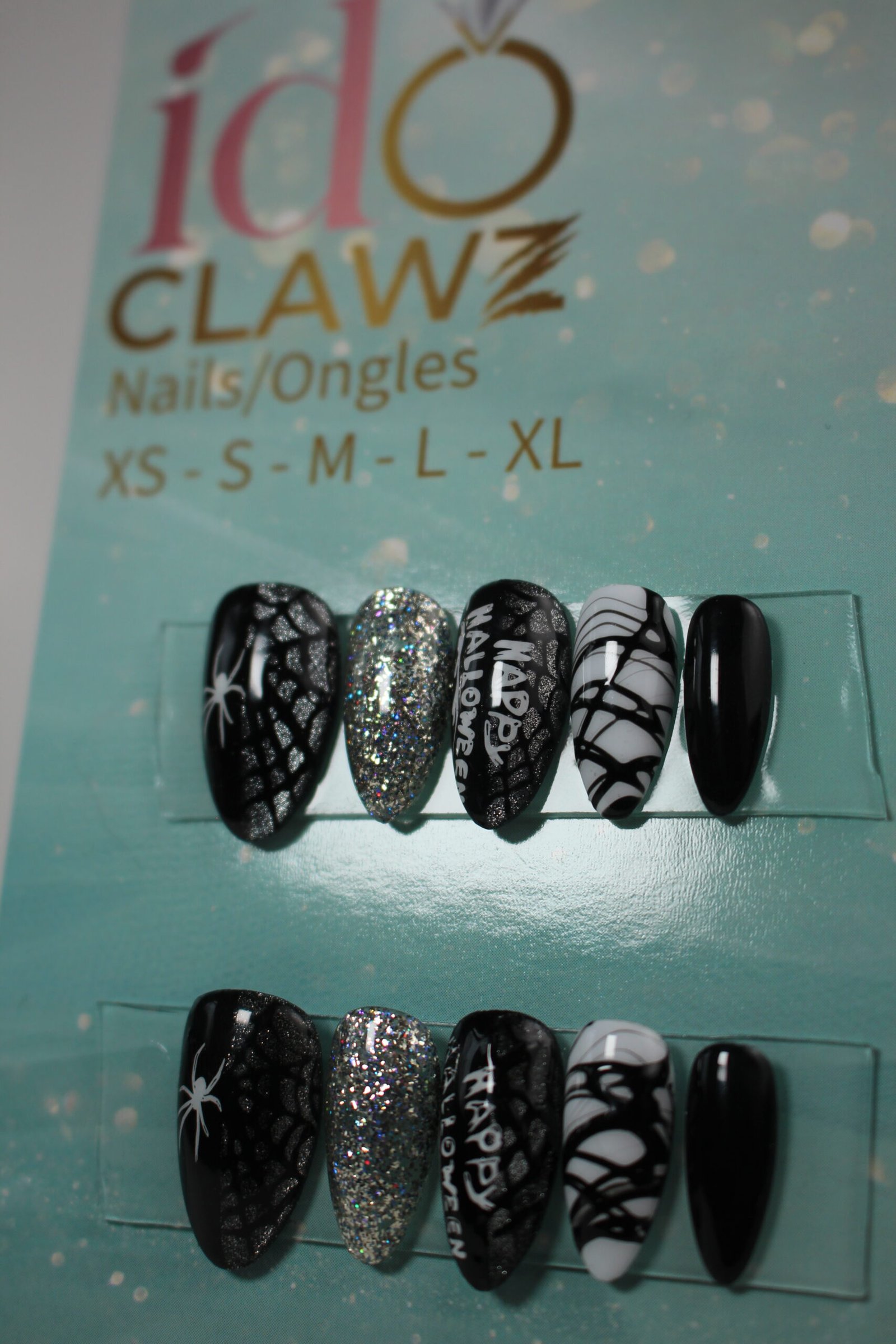 Halloween Spider Web Press On Nails