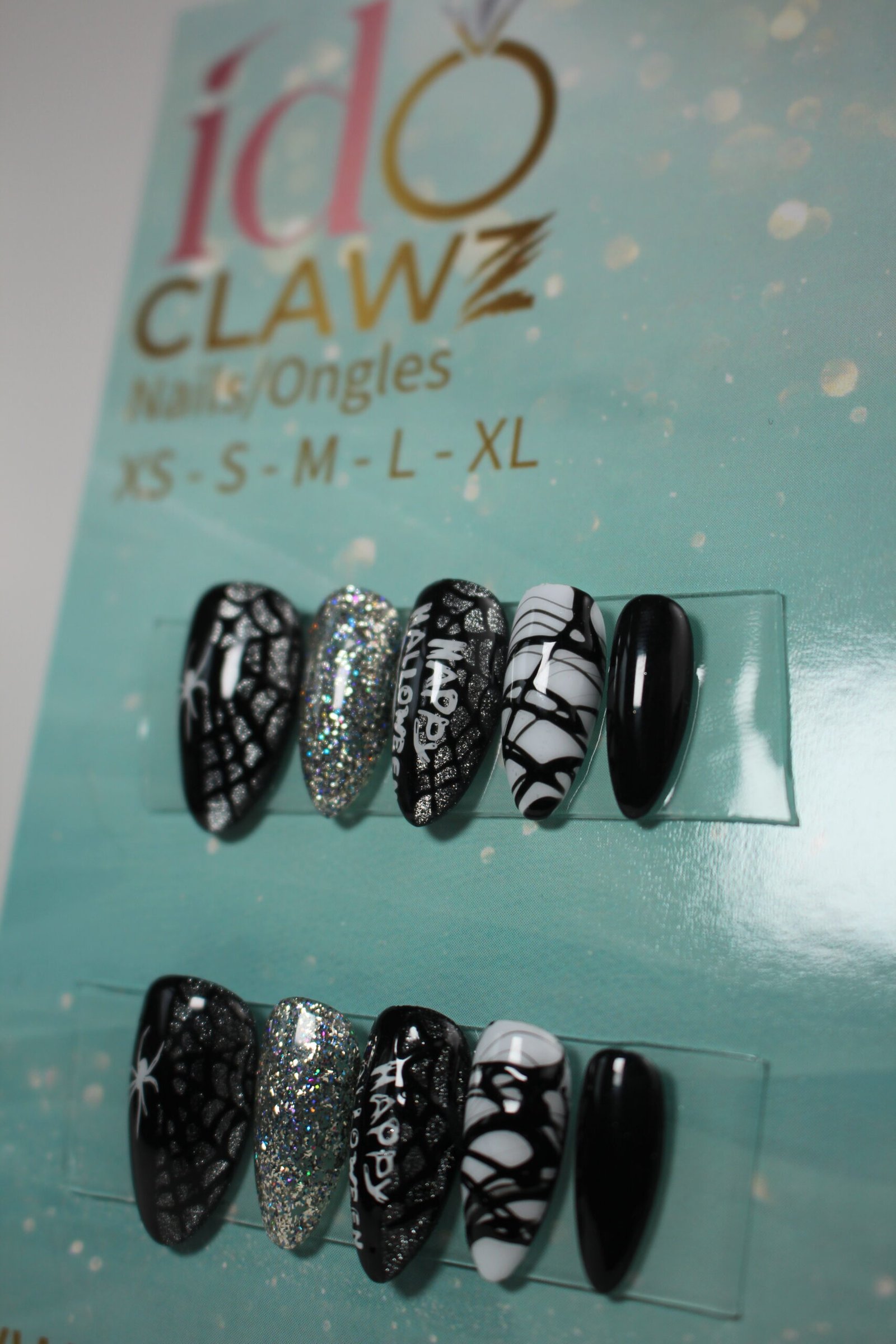 Halloween Spider Web Press On Nails
