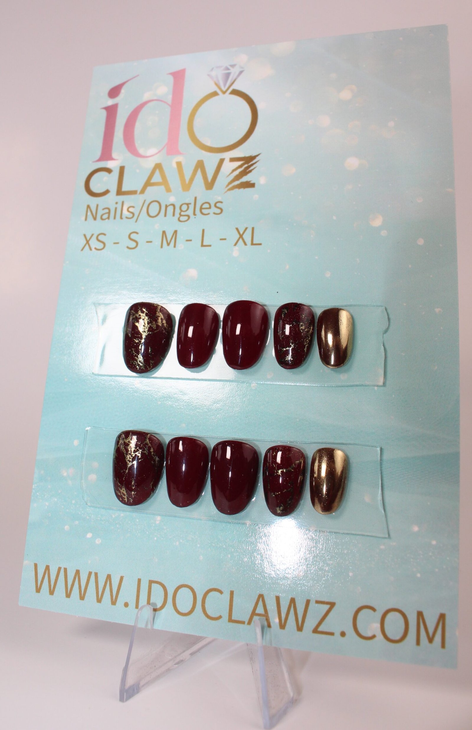 Bordeaux Soft Gel Press-On Nails – Designer Set