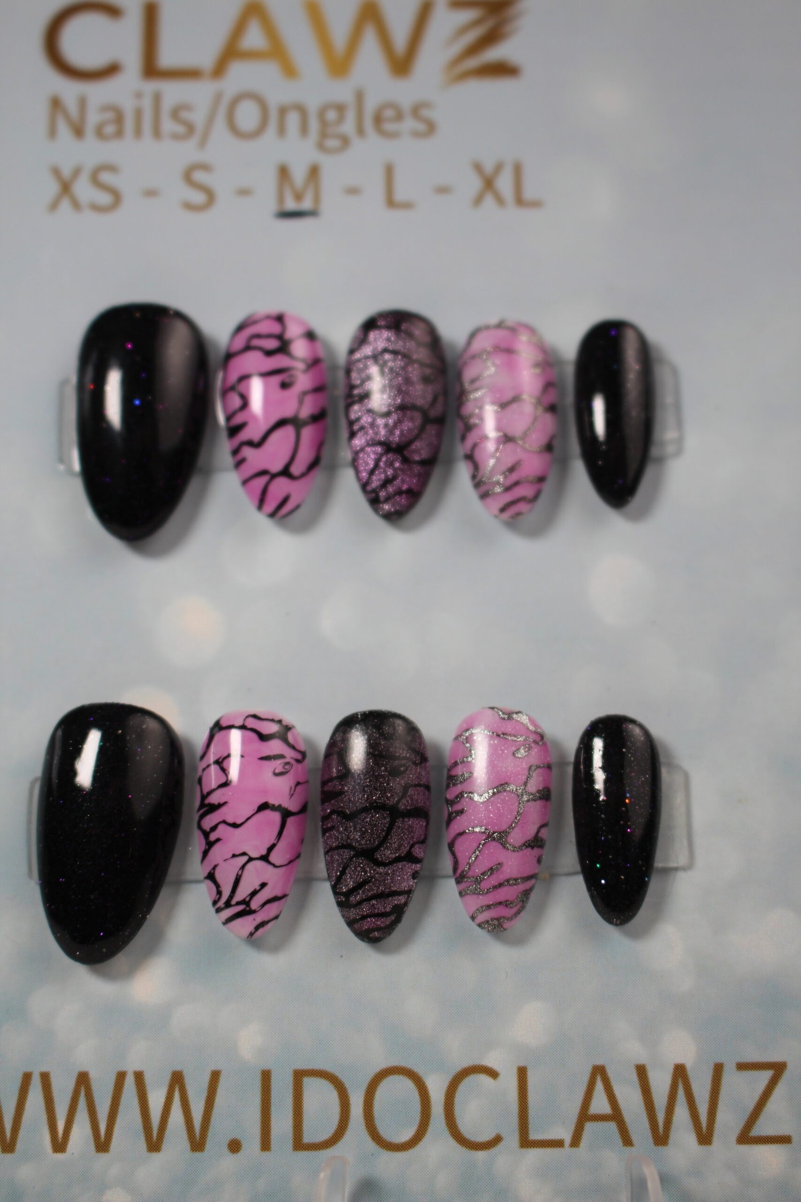 Pink Glam Press On Nails
