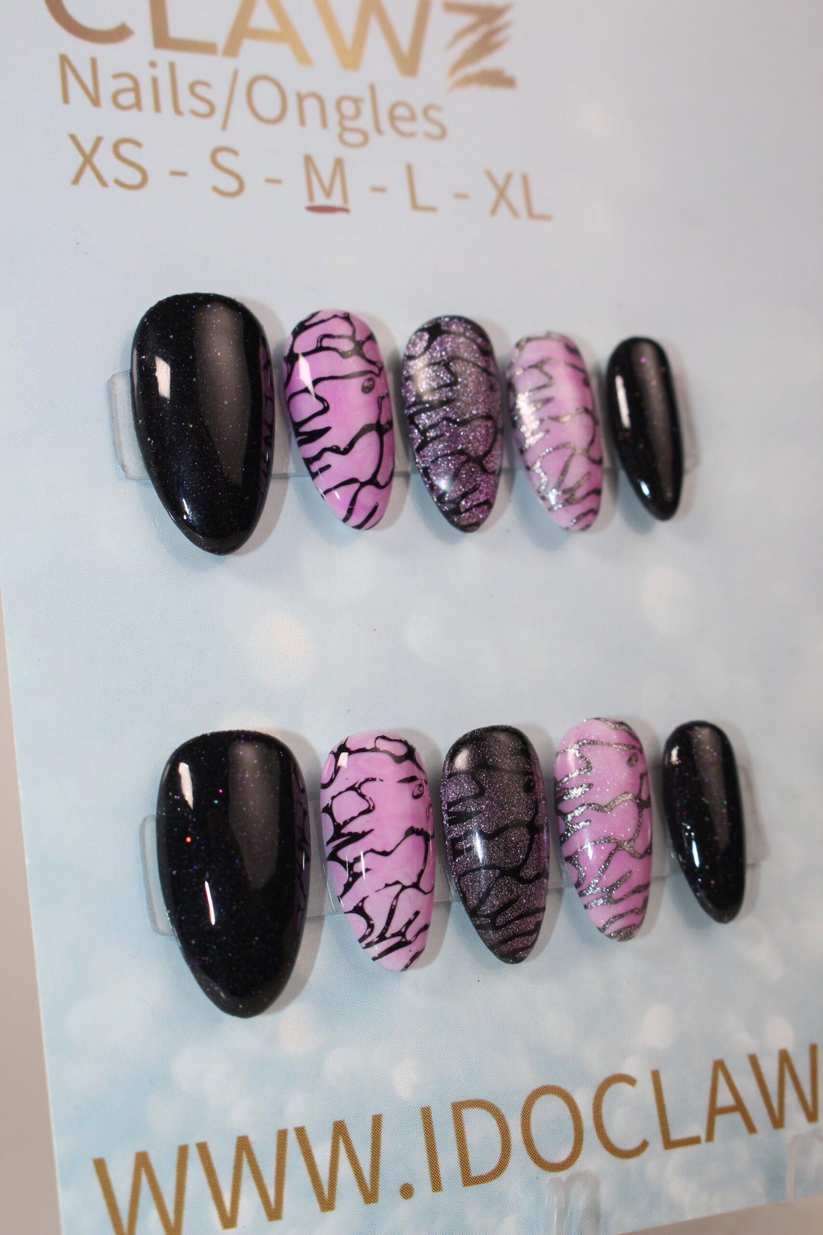 Pink Glam Press On Nails